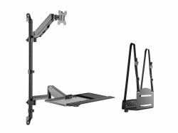 Equip 650170 βάση & στήριγμα All-in-One PC/workstation 8 kg Μαύρος [Μαύρο] 43,2 cm [17"] 81,3 cm [32"] 