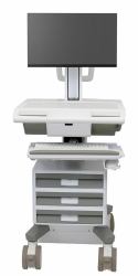 Ergotron M011-0101-111101-1-0 βάση & στήριγμα All-in-One PC/workstation 19,5 kg Λευκός [Άσπρος], Γκρι 61 cm [24"] 