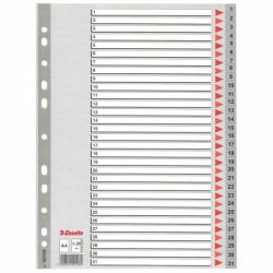 Esselte Plastic indexes Αριθμητικό ευρετήριο καρτελών Πολυπροπυλένιο 