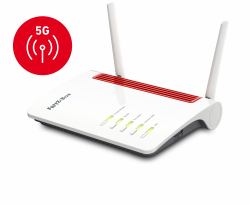 Box FRITZ! 6850 5G ασύρματος δρομολογητής Gigabit Ethernet Διπλής ζώνης [2.4 GHz / 5 GHz] Μαύρος [Μαύρο], Κόκκινο, Λευκός [Άσπρος] 