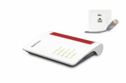 Box FRITZ! 7530 AX ασύρματος δρομολογητής Gigabit Ethernet Διπλής ζώνης [2.4 GHz / 5 GHz] Γκρι, Κόκκινο, Λευκός [Άσπρος] 