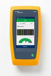 Fluke LIQ-100-IE δοκιμαστής καλωδίων δικτύου Δοκιμαστής καλωδίου συνεστραμμένου ζεύγους Κίτρινο, Γκρι 