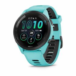 Garmin Forerunner 265 3,3 cm [1.3"] AMOLED 46 mm Ψηφιακός 416 x 416 εικονοστοιχεία Οθόνη αφής Μαύρος [Μαύρο], Μπλε Wi-Fi GPS 