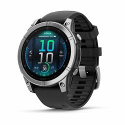 Garmin Fenix E 3,3 cm [1.3"] AMOLED 47 mm Ψηφιακός 416 x 416 εικονοστοιχεία Οθόνη αφής Ανοξείδωτο ατσάλι Wi-Fi GPS 