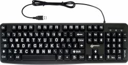Geemarc Telecom K-HV-BW πληκτρολόγιο Παγκόσμιος USB QWERTY Αγγλικά Ηνωμένου Βασιλείου Μαύρος [Μαύρο]  - Έκδοση UK