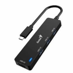 Genius Computer Technology Genius UH-400 USB Type-C 625 Mbit/s Μαύρος [Μαύρο] 