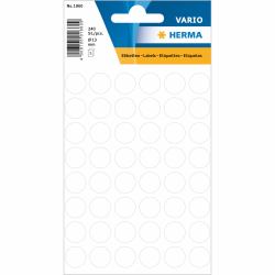 HERMA Multi-purpose labels / colour dots, Ø 13mm αυτοκόλλητη ετικέτα Κύκλος Μόνιμο Λευκός [Άσπρος] 240 τεμάχια 