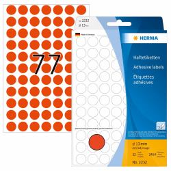 HERMA 2232 αυτοκόλλητη ετικέτα Κύκλος Κόκκινο 2464 τεμάχια 