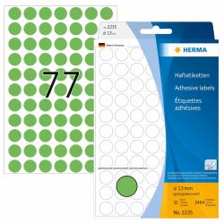 HERMA 2235 αυτοκόλλητη ετικέτα Κύκλος Πράσινος [Πράσινο] 2464 τεμάχια 