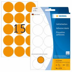 HERMA 2274 αυτοκόλλητη ετικέτα Κύκλος Πορτοκαλί 360 τεμάχια 