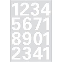 HERMA Numbers 25mm 0-9 weatherproof film white 1 sheet αυτοκόλλητο σύμβολο 