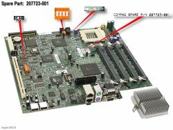 HP 207723-001 Μητρική κάρτα 