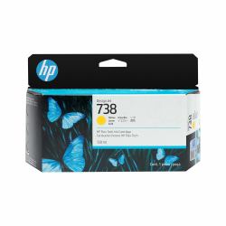 HP 738 130-ml Yellow DesignJet Ink Cartridge 
