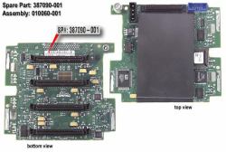 HPE 4-Slot SCSI drive simplex backplane board θύρα επέκτασης 