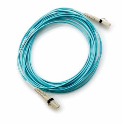 HPE LC to LC Multi-mode OM3 2-Fiber 0.5m 1-Pack Fiber Optic Cable 