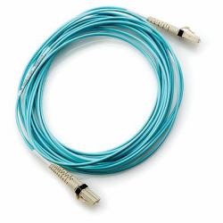 HPE LC to LC Multi-mode OM3 2-Fiber 5.0m 1-Pack Fiber Optic Cable 