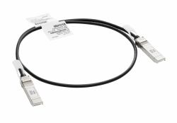 HPE Aruba Networking 10G SFP+ to SFP+ 1m Direct Attach Copper Cable InfiniBand & Καλώδιο Οπτικών Ινών SFP+ Μαύρος [Μαύρο] 