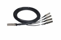 HPE Networking Comware X240 40G QSFP+ to 4x10G SFP+ 5m Direct Attach Copper Splitter Cable InfiniBand & Καλώδιο Οπτικών Ινών SFP+ Μαύρος [Μαύρο] 