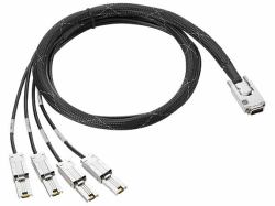 HPE Mini SAS High Density to Dual 2-lane Mini SAS High Density External Fanout 4 Meter Cable 