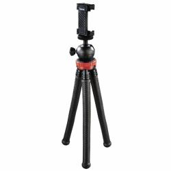 Hama "FlexPro" τρίποδο Κάμερα Smartphone/Action 3 πόδι [-ια] Μαύρος [Μαύρο], Κόκκινο 