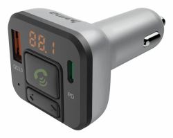 Hama 00014169 πομπός FM 87,6 - 107,9 MHz Μαύρος [Μαύρο], Άργυρος 