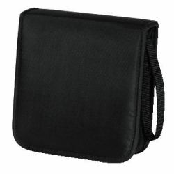 Hama CD Wallet Nylon 20, black 20 δίσκοι Μαύρος [Μαύρο] 