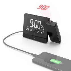 Hama Plus Charge Ψηφιακό ξυπνητήρι Μαύρος [Μαύρο] 