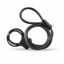 Hama 00178159 κλειδαριές ποδηλάτων Μαύρος [Μαύρο] 1200 mm Αντικλεπτική κουλούρα 