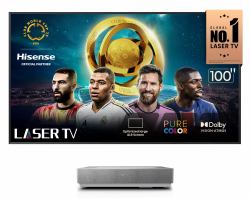 Hisense 100L5HTUKD οθόνη προβολής 2700 ANSI λούμεν 4K [4096x2400] Γκρι, Άργυρος 