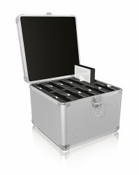 ICY BOX IB-AC628 Βαλίτσα Μέταλο, Πλαστικός Άργυρος 