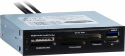 Inter-Tech CI-01 συσκευή ανάγνωσης καρτών USB 3.2 Gen 1 [3.1 Gen 1] Εσωτερικός Μαύρος [Μαύρο] 