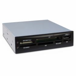 Inter-Tech CI-02 συσκευή ανάγνωσης καρτών USB 2.0 Εσωτερικός Μαύρος [Μαύρο] 