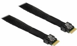 Inter-Tech SFF-8654 4i 0,7 m 24 Gbit/s Μαύρος [Μαύρο] 