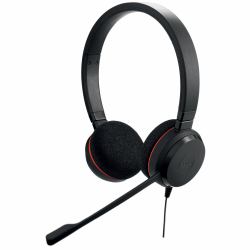 Jabra Evolve 20 Ακουστικά Καλωδιωμένος [Ενσύρματος] Head-band Γραφείο/Τηλεφωνικό κέντρο USB Τύπου-A Μαύρος [Μαύρο] 