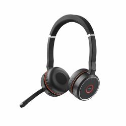 Jabra Evolve 75 Ακουστικά Ενσύρματo & Ασύρματo Head-band Γραφείο/Τηλεφωνικό κέντρο Micro-USB Bluetooth Μαύρος [Μαύρο], Κόκκινο 