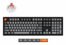 Keychron K10 Max πληκτρολόγιο Παγκόσμιος USB + RF Wireless + Bluetooth QWERTY Αγγλικά Ηνωμένου Βασιλείου Μαύρος [Μαύρο]  - Έκδοση UK