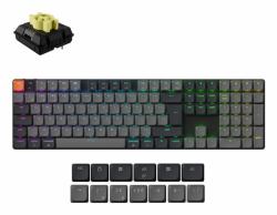 Keychron K5 Version 2 πληκτρολόγιο Παγκόσμιος USB + Bluetooth QZERTY Αγγλικά Ηνωμένου Βασιλείου Μαύρος [Μαύρο]  - Έκδοση UK