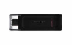 Kingston Technology DataTraveler 70 μονάδα USB flash 256 GB USB Type-C 3.2 Gen 1 [3.1 Gen 1] Μαύρος [Μαύρο] 