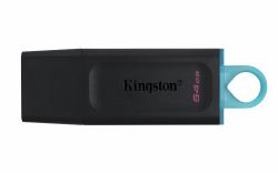 Kingston Technology DataTraveler Exodia μονάδα USB flash 64 GB USB Τύπου-A 3.2 Gen 1 [3.1 Gen 1] Μαύρος [Μαύρο], Τυρκουάζ 