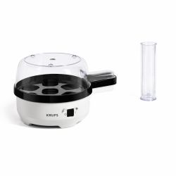 Krups EG233115 βραστήρας αυγών 7 αυγό[ά] Μαύρος [Μαύρο], Λευκός [Άσπρος] 