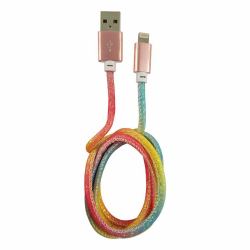 LC-Power LC-C-USB-LIGHTNING-1M-3 καλώδιο Lightning Πολύχρωμο 
