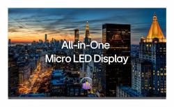 LG Magnit Επίπεδη οθόνη ψηφιακής σήμανσης 3,45 m [136"] LED Wi-Fi 500 cd/m² 2K Μαύρος [Μαύρο] Ενσωματωμένος επεξεργαστής WebOS 