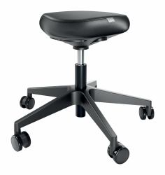 Leitz 65780095 κάθισμα σέλας Παραγεμισμένο κάθισμα Μαύρος [Μαύρο] Αφρός Ροδάκια Μέταλο 
