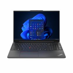 Lenovo ThinkPad E16 Gen 1 [Intel] Intel® Core™ i3 i3-1315U Laptop 40,6 cm [16"] WUXGA 8 GB DDR4-SDRAM 256 GB SSD Wi-Fi 6 [802.11ax] Windows 11 Pro Αγγλικά Ηνωμένου Βασιλείου Μαύρος [Μαύρο]  - Έκδοση UK