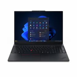 Lenovo ThinkPad E16 Gen 3 [Intel] Copilot+ PC Intel Core Ultra 7 256V Laptop 40,6 cm [16"] WUXGA 16 GB LPDDR5x-SDRAM 512 GB SSD Wi-Fi 6E [802.11ax] Windows 11 Pro Αγγλικά Ηνωμένου Βασιλείου Μαύρος [Μαύρο]  - Έκδοση UK