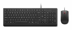 Lenovo KB MICE_BO Essencial WR KBMS GB A1 πληκτρολόγιο Συμπεριλαμβάνεται ποντίκι Παγκόσμιος USB Αγγλικά Ηνωμένου Βασιλείου Μαύρος [Μαύρο] 