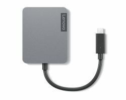 Lenovo 4X91A30366 φορητός σταθμός σύνδεσης & προσομοιωτής θύρας Καλωδιωμένος [Ενσύρματος] USB 2.0 Type-C Γκρι 