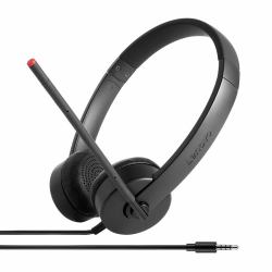 Lenovo Stereo Analog Ακουστικά Καλωδιωμένος [Ενσύρματος] Head-band Γραφείο/Τηλεφωνικό κέντρο Μαύρος [Μαύρο] 