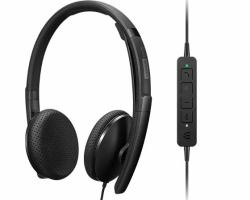 Lenovo 4XD1M39028 ακουστικό κεφαλής & ακουστικό κεφαλής με μικρόφωνο Ακουστικά Καλωδιωμένος [Ενσύρματος] Head-band USB Type-C Μαύρος [Μαύρο] 