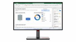 Lenovo ThinkVision P27h-30 επίπεδη οθόνη 68,6 cm [27"] 2560 x 1440 εικονοστοιχεία Quad HD LCD Μαύρος [Μαύρο] 